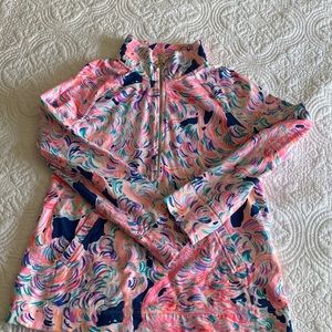 Lilly Pulitzer 3/4 zip SPF 50 pullover